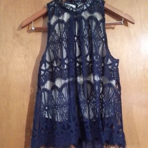 Lace top with built in cami